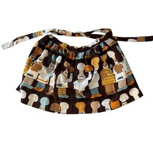 VTG Waverly Half Apron Chef's Special Cooks in the Kitchen Multicolor READ
